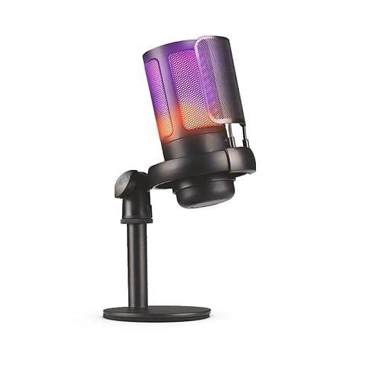 Professional RGB Gaming & Studio Microphone with Mic-Gain