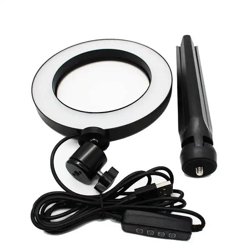 6 Inch 16cm Mini 5W 48LED Ring Light Studio Photo Video Dimmable Lamp Tripod Stand Camera Selfie Phone